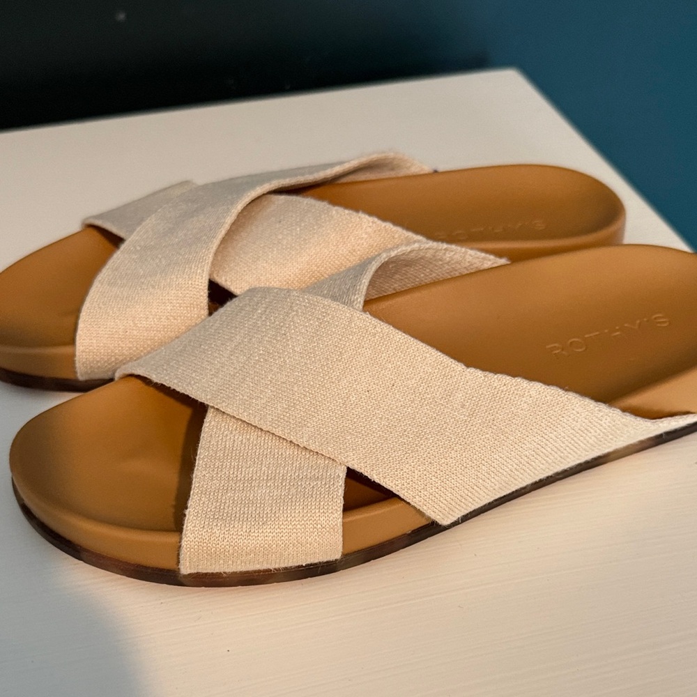 Rothy's Cream Women's Slide Sandals